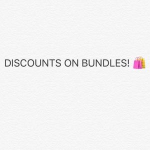 DISCOUNTS ON BUNDLES